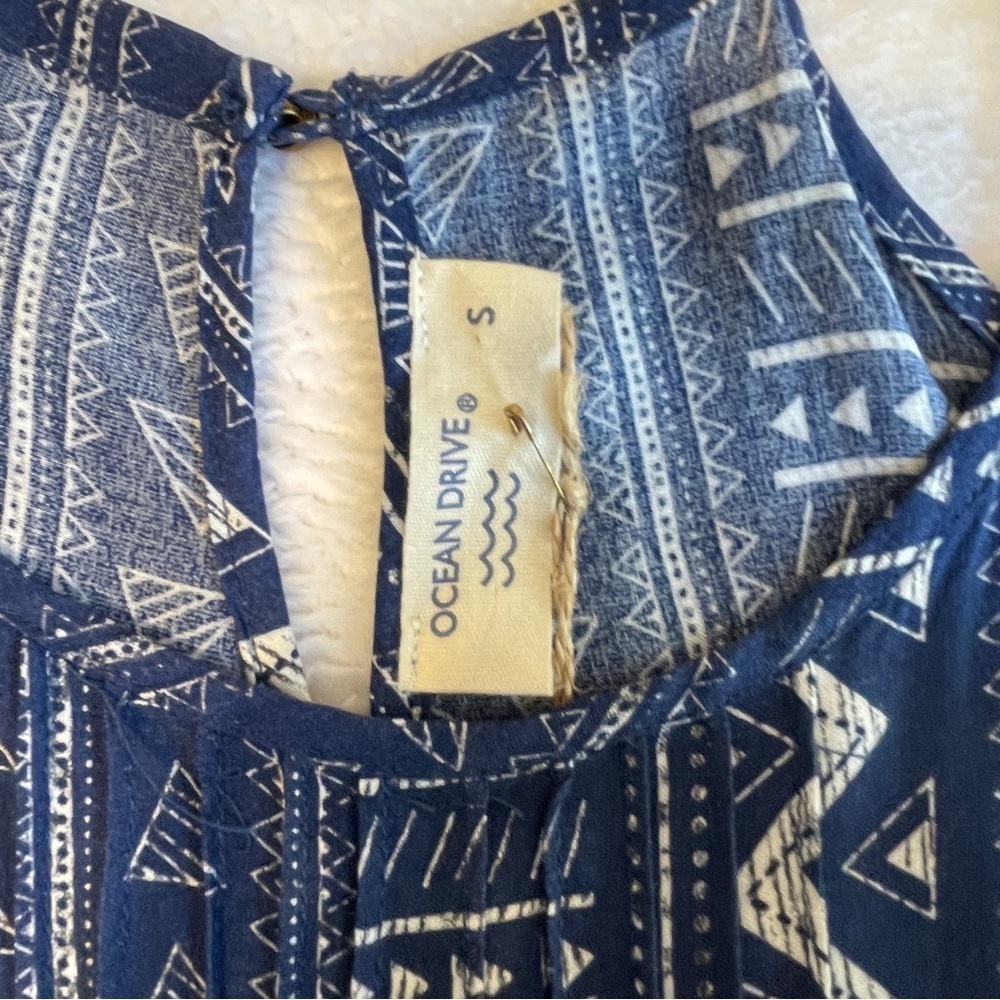 NWT Ocean Drive Surfer Beach Summer Vacation Swim Tribal Print Mini Dress Small - Picture 4 of 11